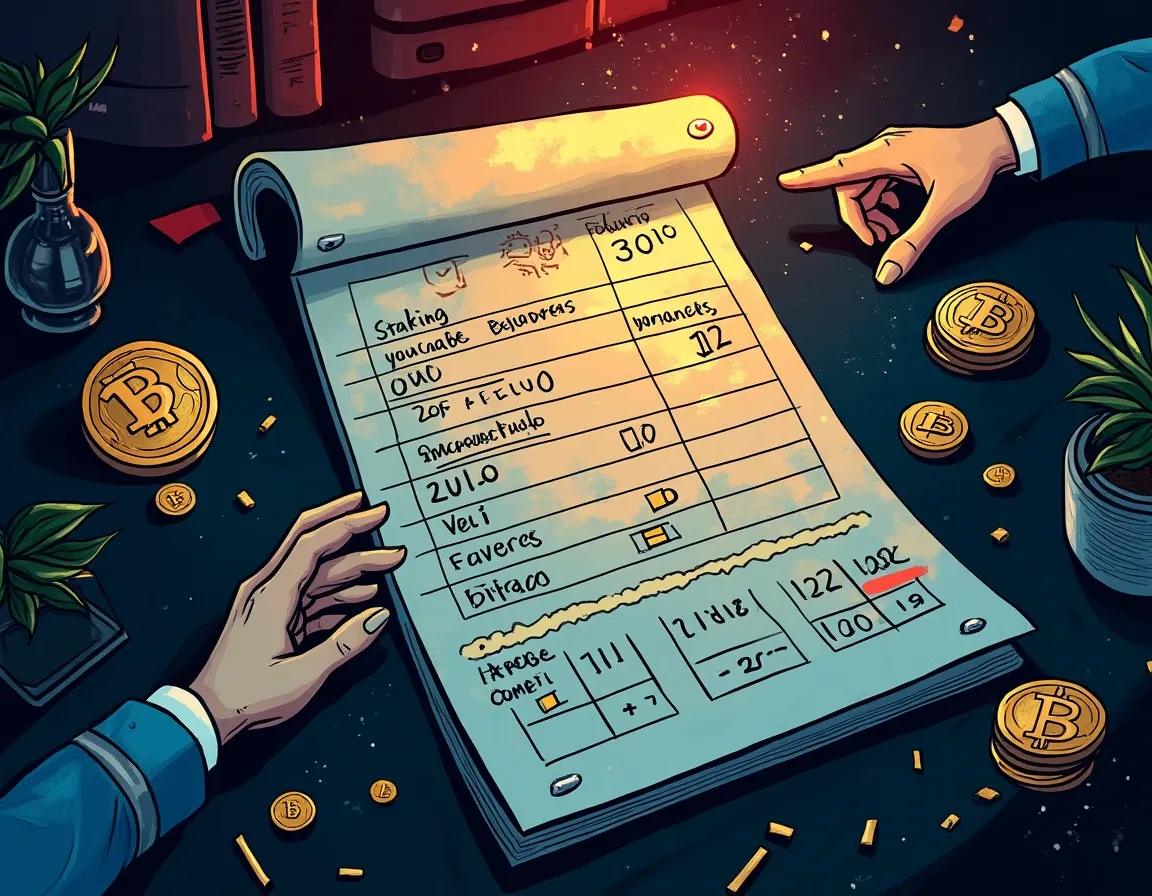 Transaction ledger displaying staking rewards and DeFi yield events marked as billable transactions