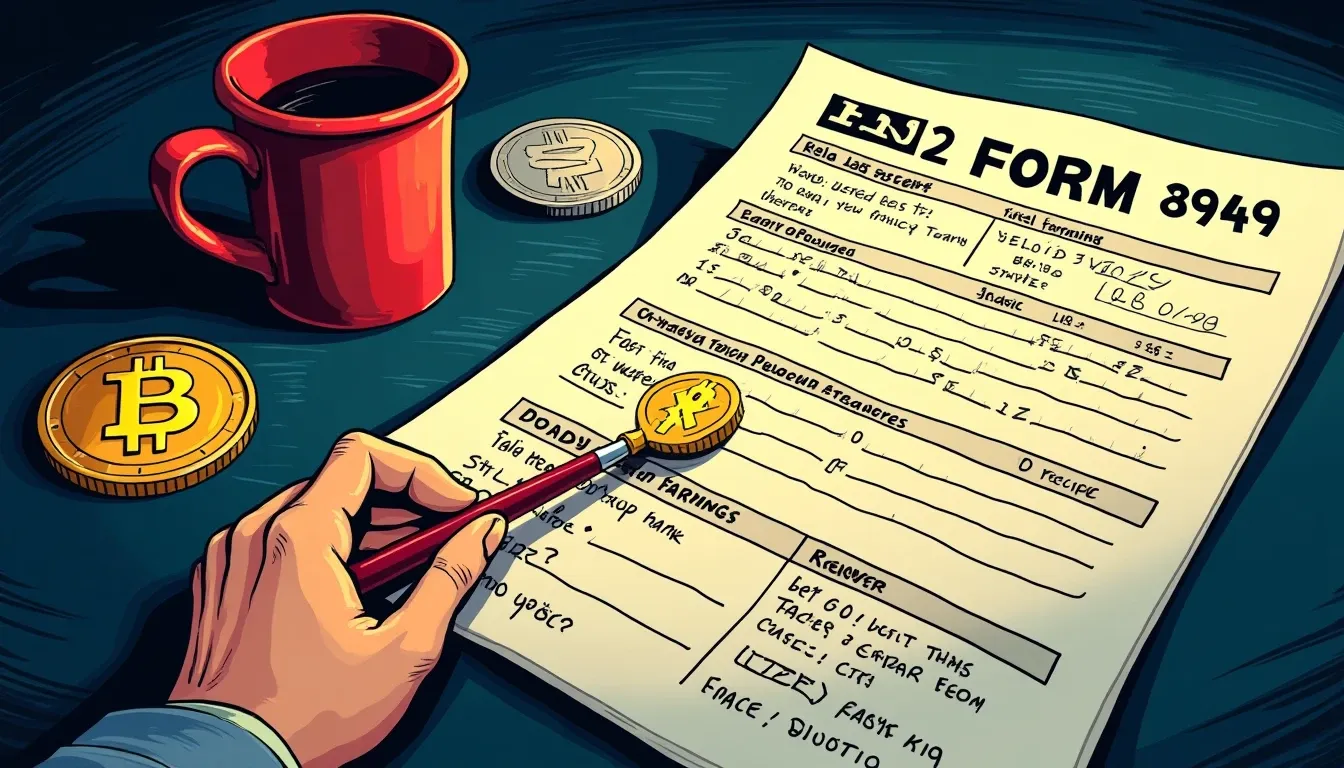 Form 8949 with DeFi transaction records and LP token documentation