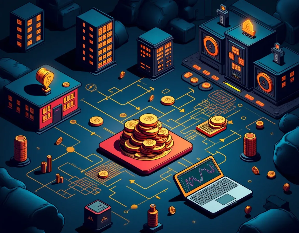 API connection diagram linking blockchain nodes to CoinTracker transaction database