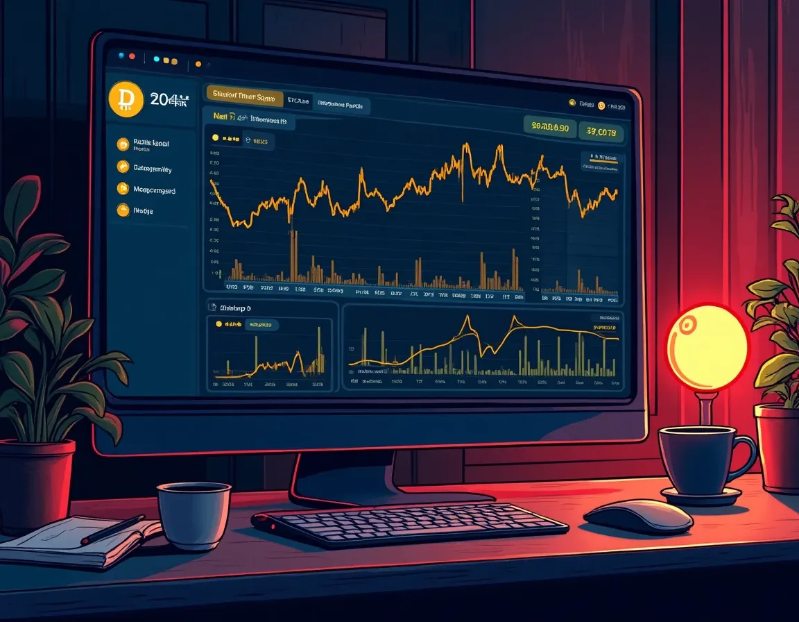 DeFi dashboard displaying liquidity pool tokens and yield farming positions across protocols