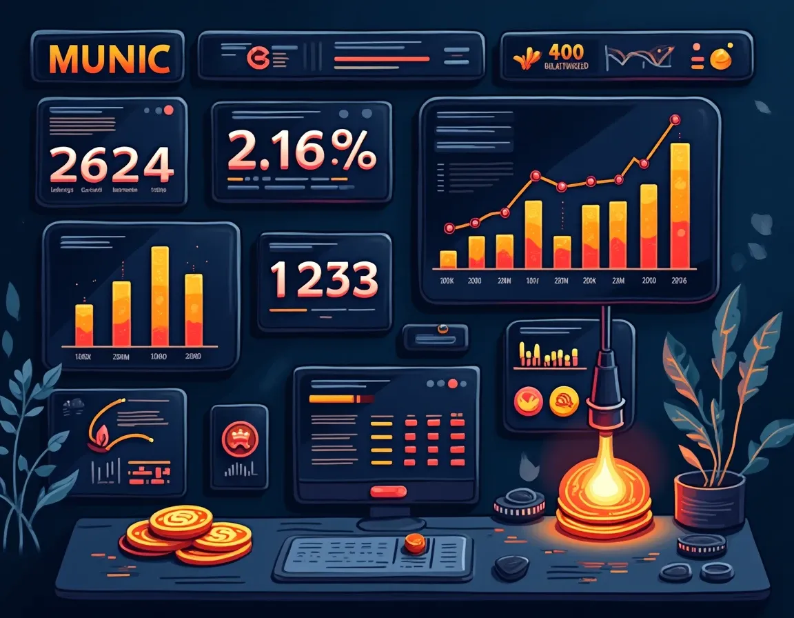 DeFi lending protocol utilization dashboard showing rate curve and borrowing activity