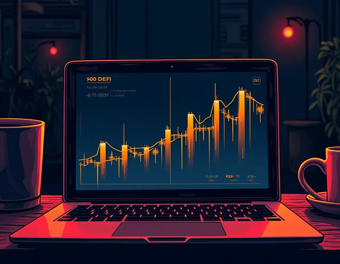 DeFi protocol comparison showing Aave and Compound USDC lending rates side by side