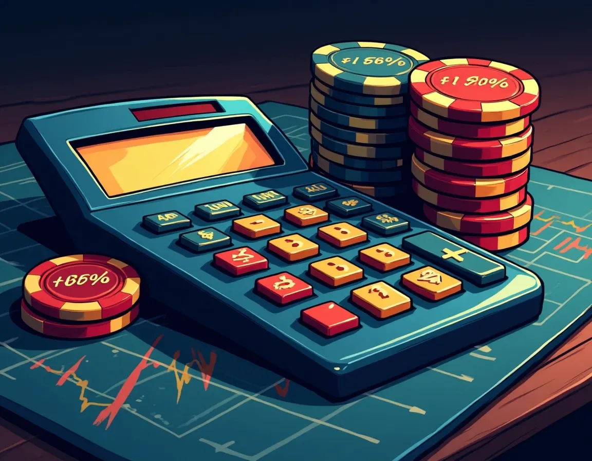 Rakeback calculation tools showing house edge and expected loss mathematics for players
