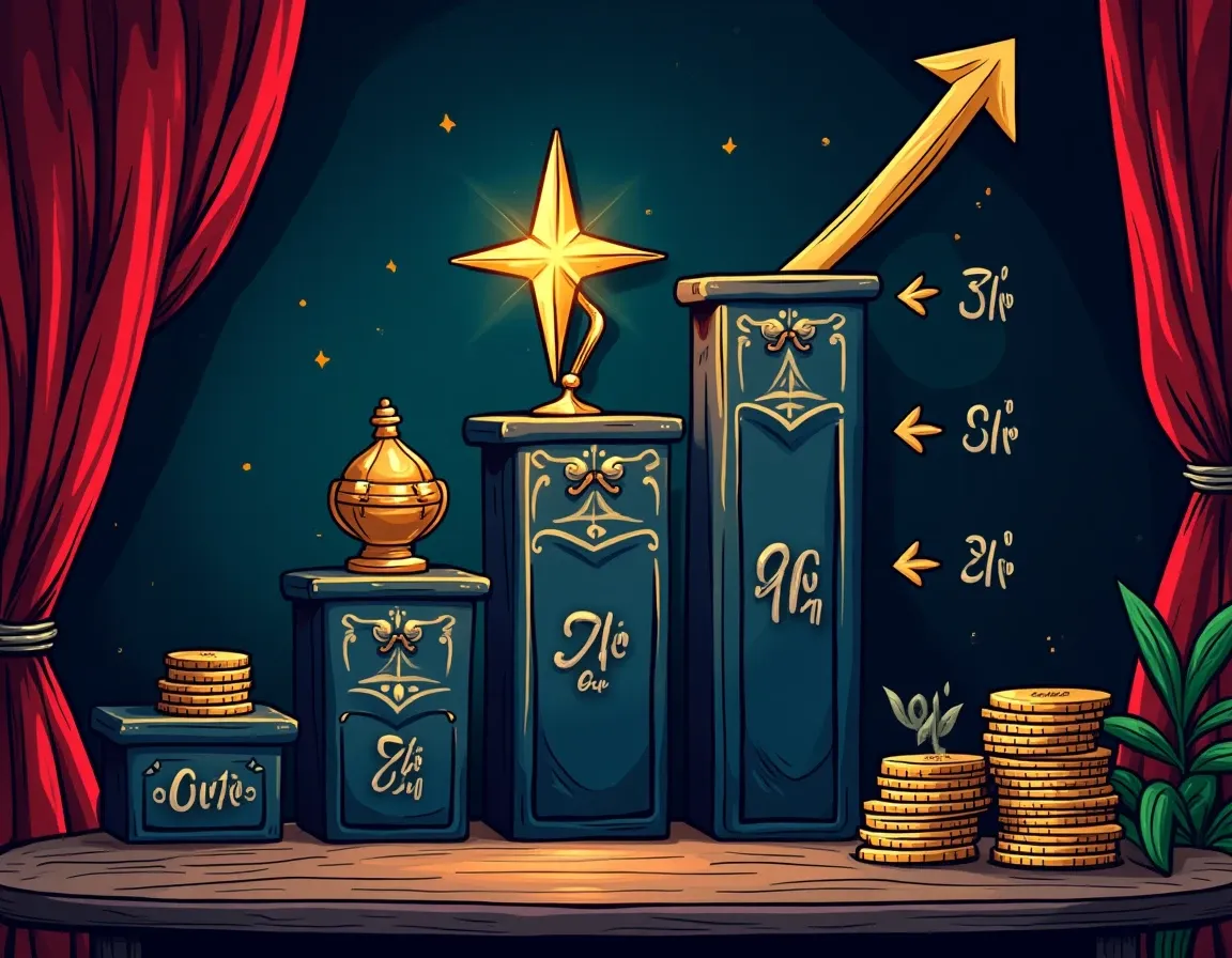 VIP tier progression ladder showing volume requirements and reward percentages at each level