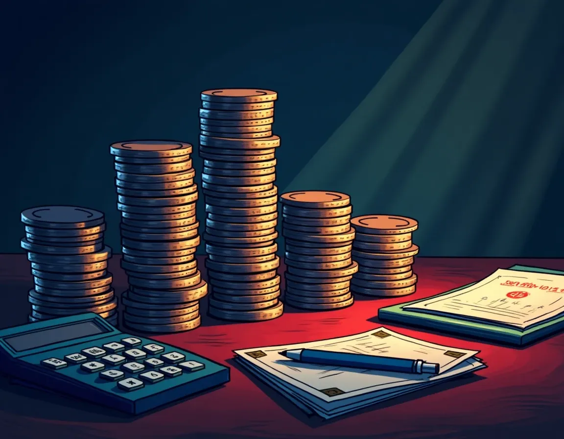 Casino chips stacked in tiers demonstrating VIP program volume requirements and cashback structure