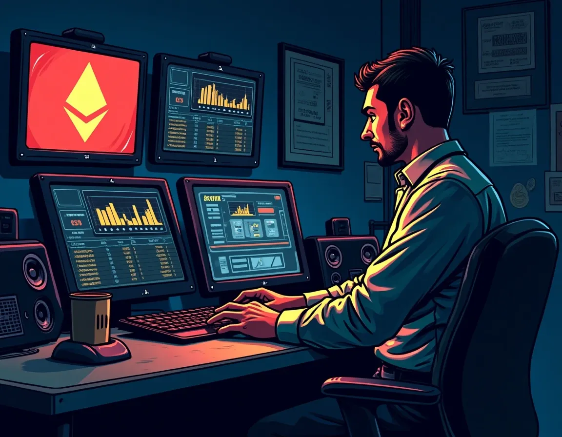 Ethereum validator hardware showing staking APY dashboard with uptime and reward metrics