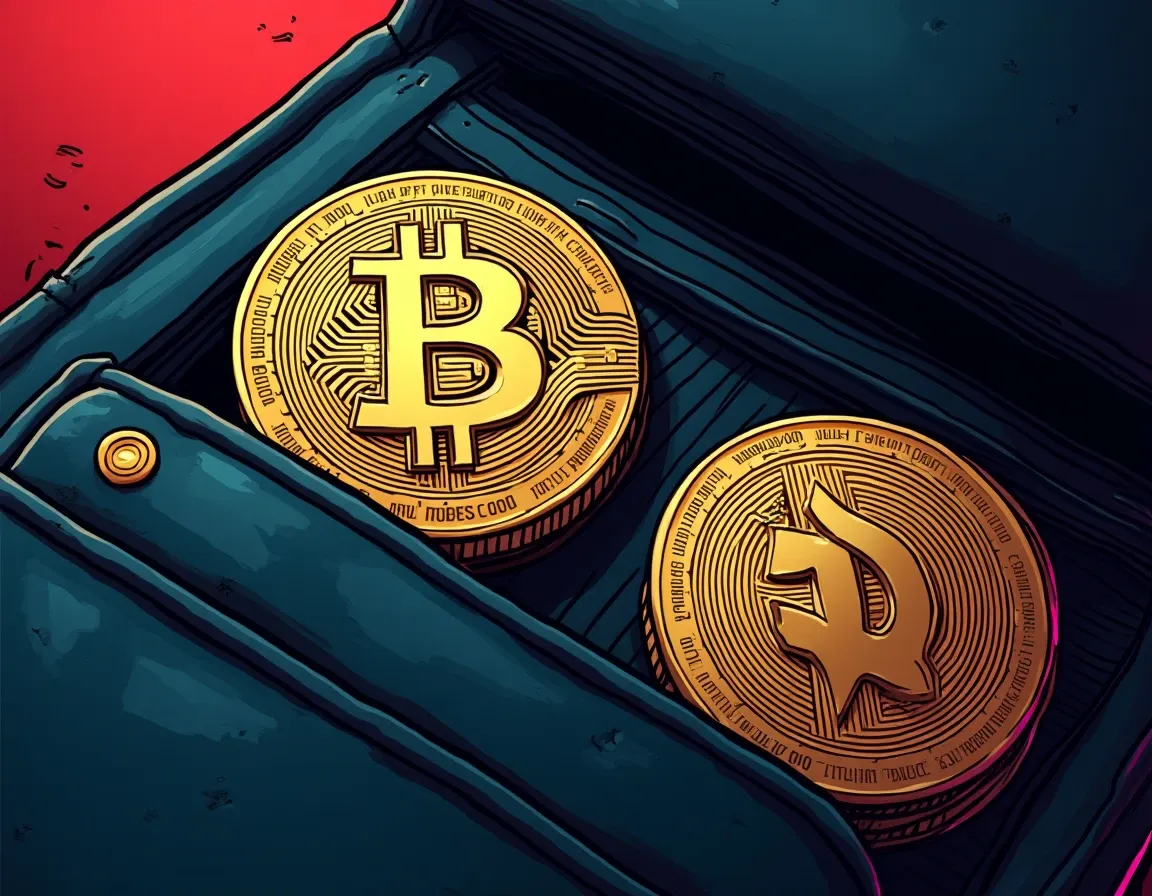 Crypto wallet dashboard displaying Bitcoin collateral locked for loan with LTV ratio visible
