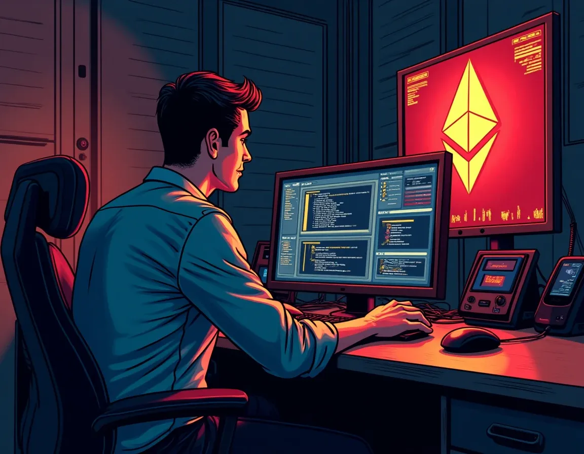 Ethereum validator operator monitoring node performance for self-employment tax classification purposes