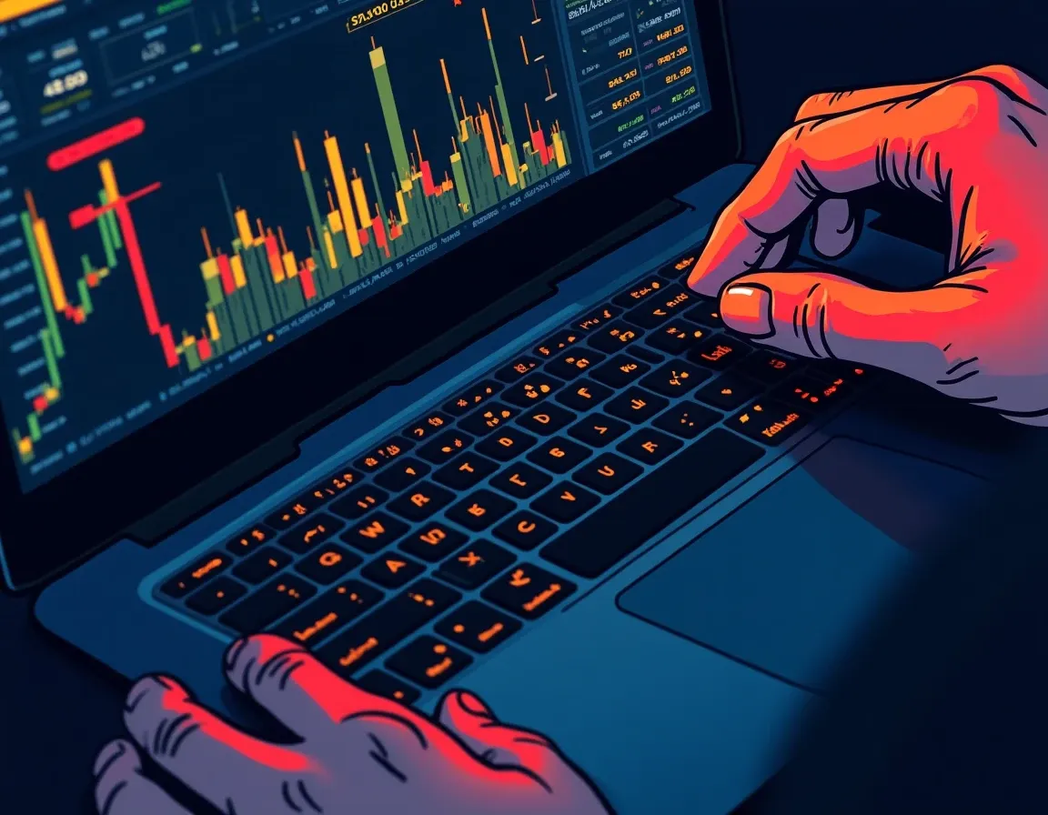 Curve pool APY collapse mechanisms displayed on trading terminal with volume and fee data