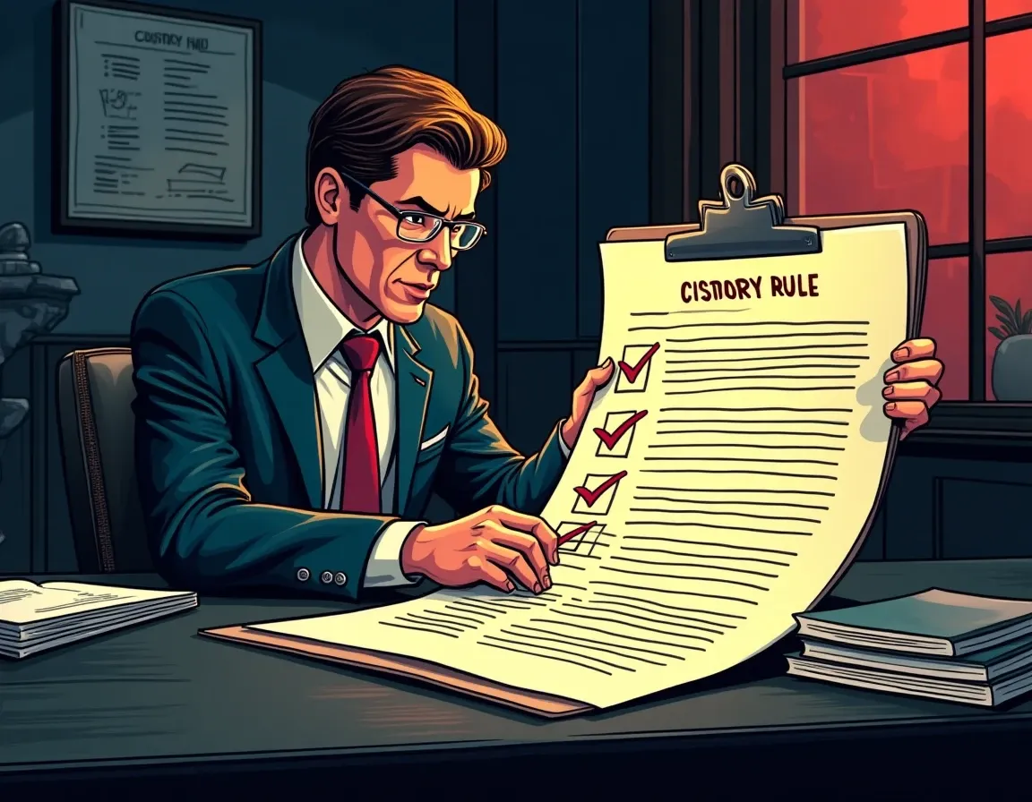 Regulatory compliance documents showing custody rule and fiduciary standard requirements