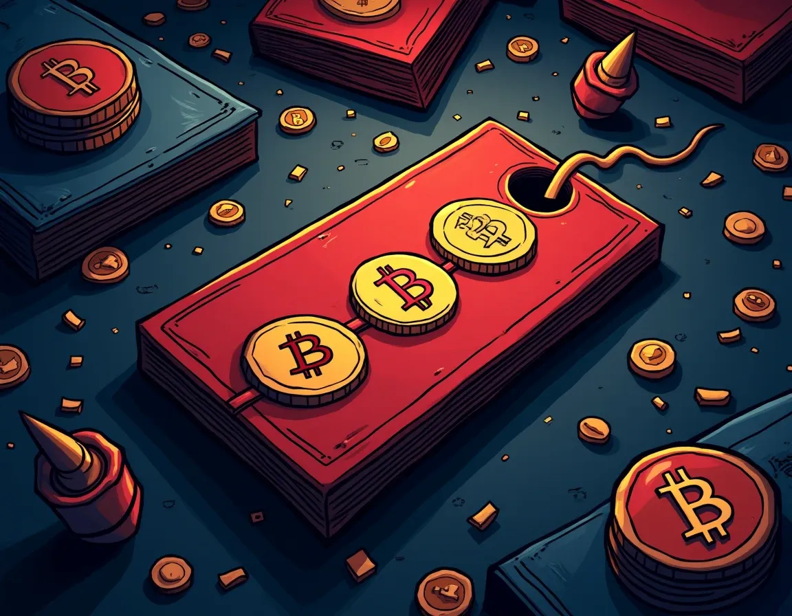 Cryptocurrency seed phrase backup card showing Bitcoin, Ethereum, XRP, Tron, Stellar derived from single master key