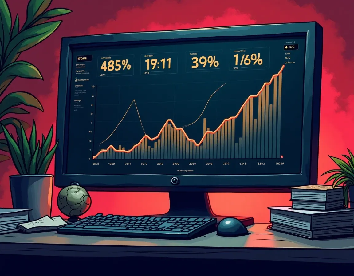 DeFi protocol dashboard displaying real-time utilization ratios and kinked interest rate curves for stablecoin markets