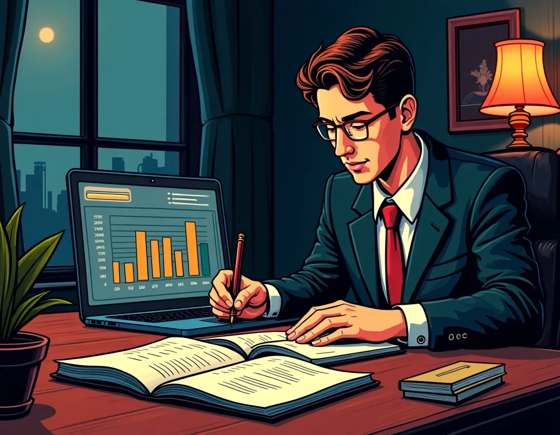 Financial analyst documenting cryptocurrency transactions with detailed notes and spreadsheet records