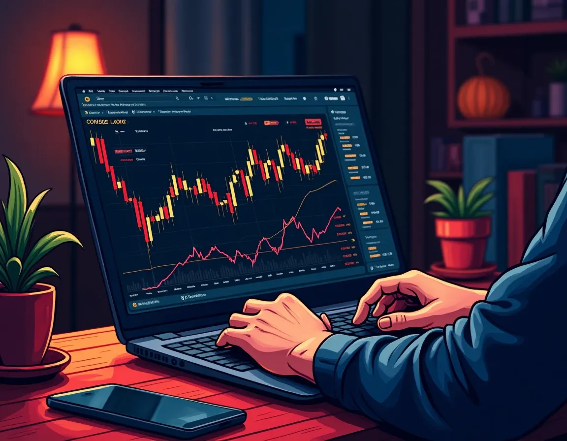 Cryptocurrency trader reviewing DEX liquidity depth and slippage metrics before executing trade