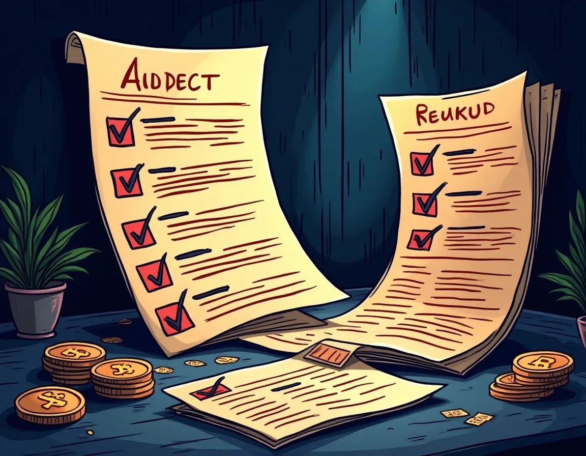 Smart contract audit reports showing vulnerability assessments and security verification tables
