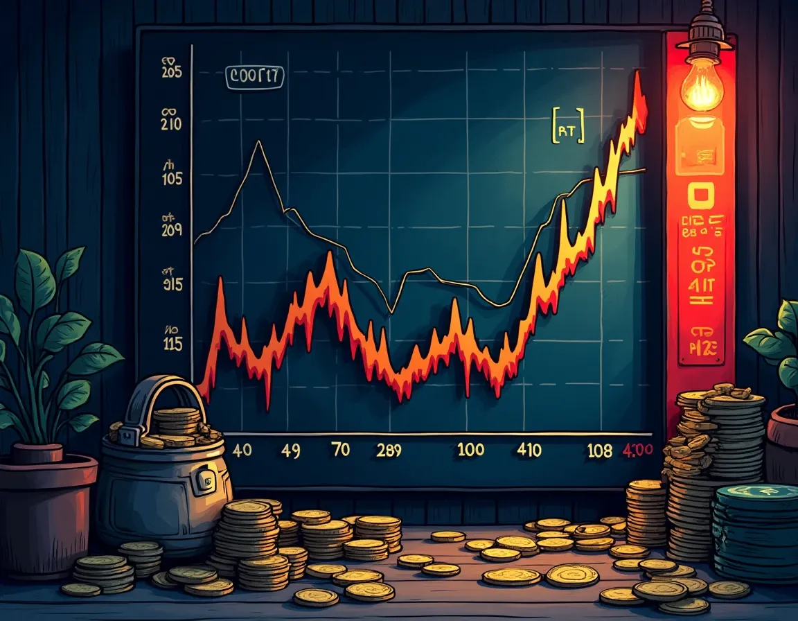 Funding rate chart with sUSDe depeg event markers and rate fluctuation timeline