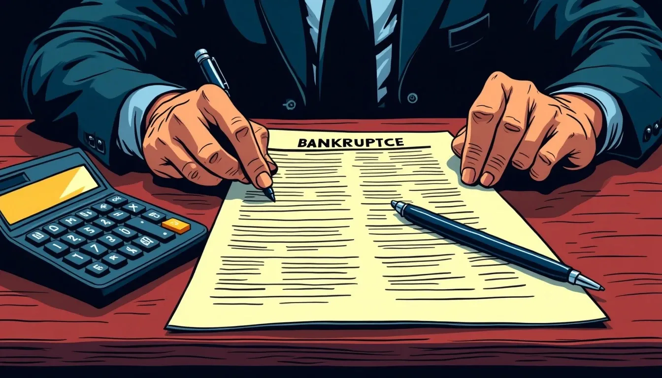 Legal documents and financial statements representing crypto exchange bankruptcy proceedings and creditor claims