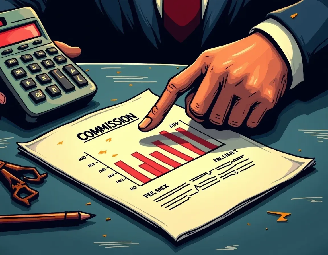 Detailed view of staking commission rates and fee structures on exchange platform documentation