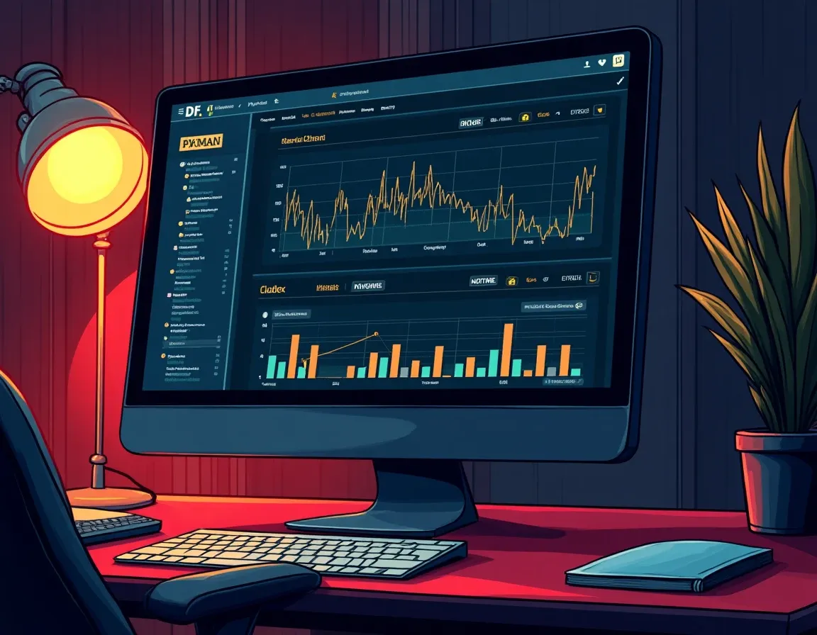DeFi protocol utilization rate dashboard displaying historical lending rate volatility patterns over time