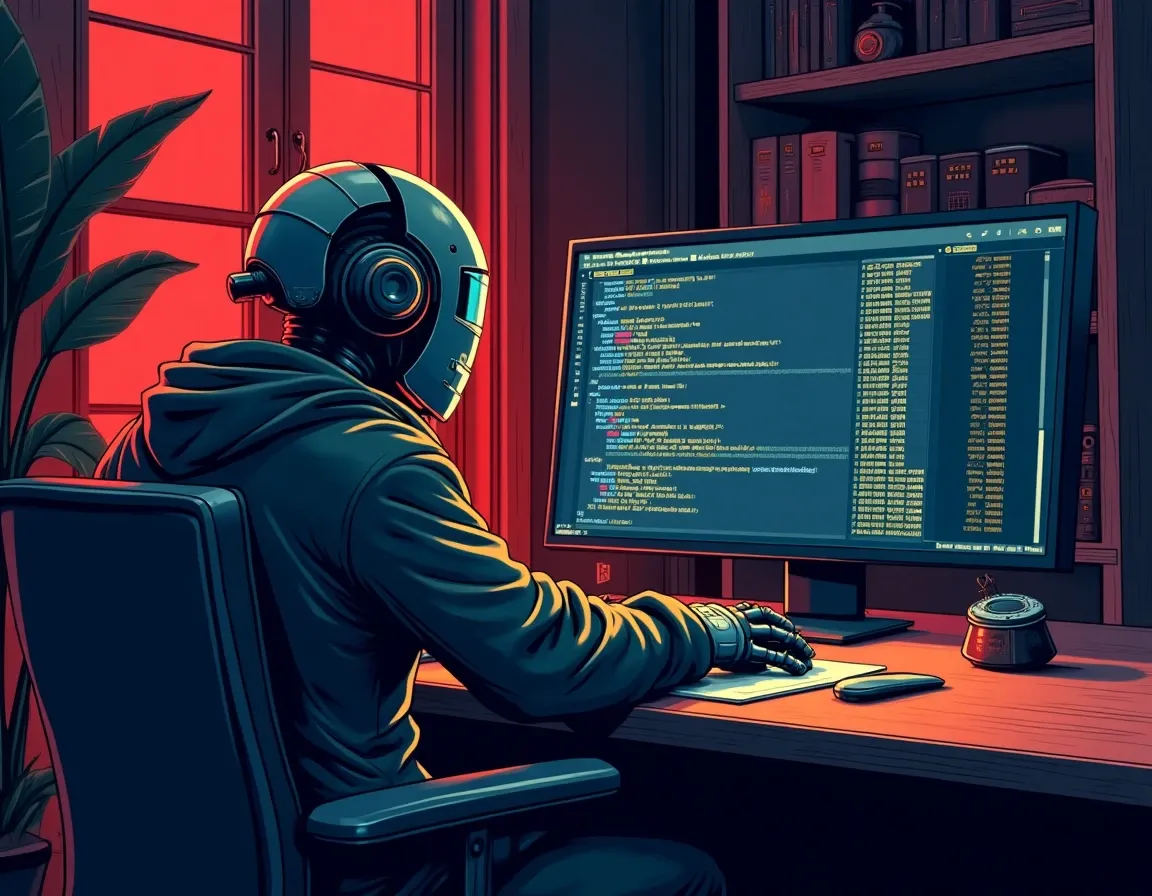 Open-source trading bot terminal interface displaying Python code and live exchange API connections