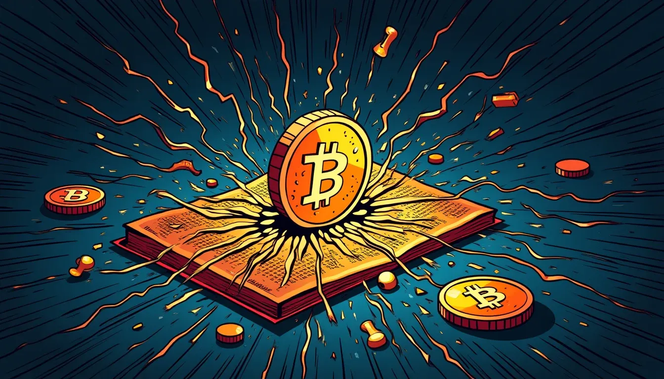 Digital ledger with security breach and unauthorized token creation vulnerability