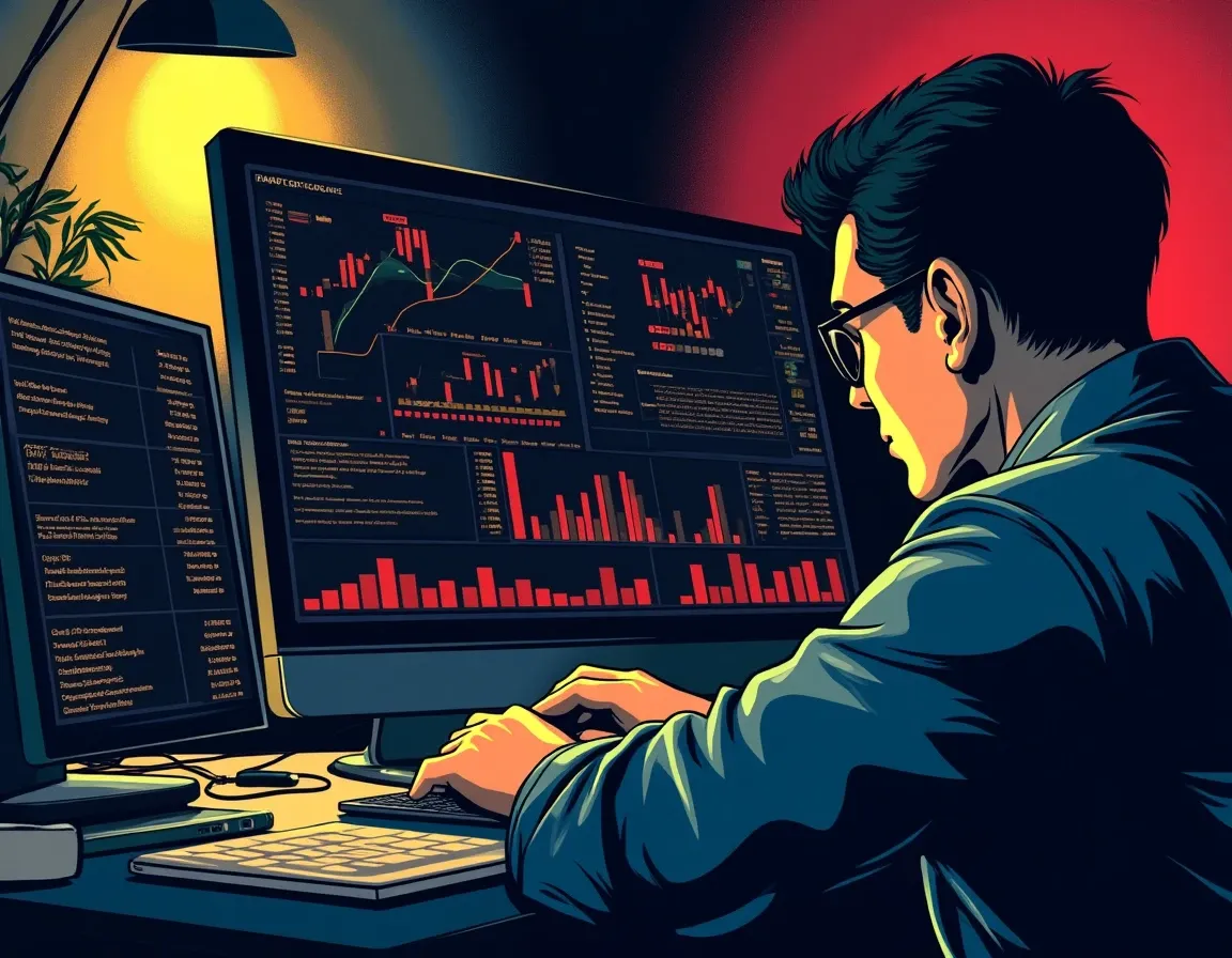 Analyst reviewing cryptocurrency project quality metrics and historical returns across launchpad platforms