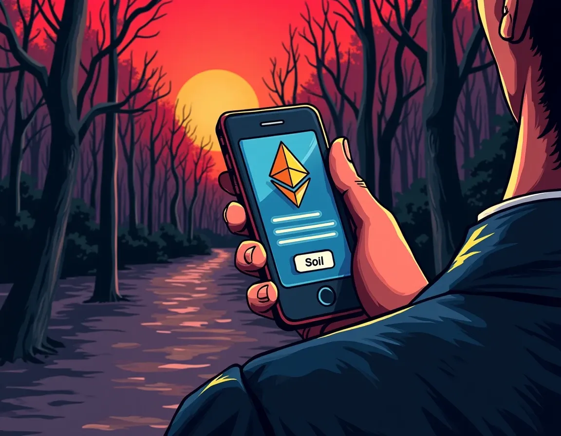 Smartphone displaying liquid staking token balance and accumulated validator rewards in crypto wallet