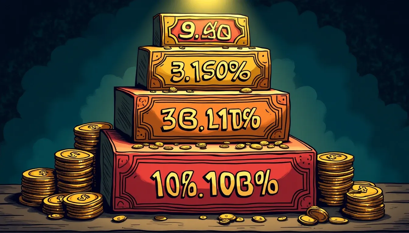 Lottery ticket tiers showing allocation percentages and staking requirements for token sales