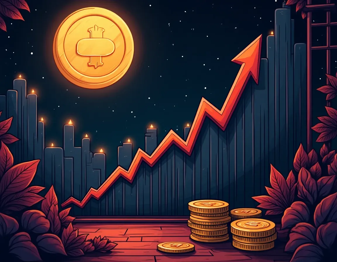 Chart displaying token vesting schedule and corresponding price decline during unlock events