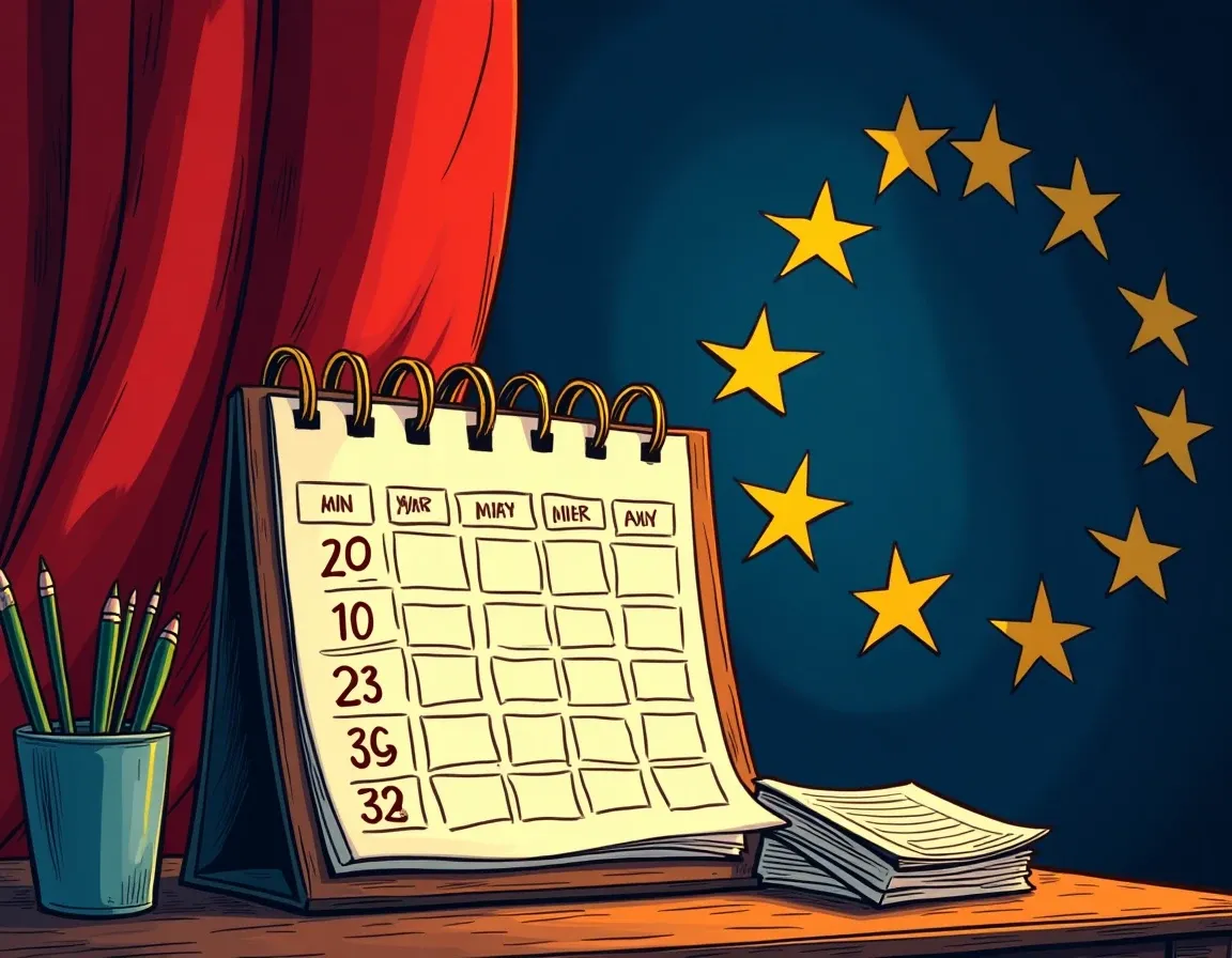 Timeline showing MiCA regulatory phase deadlines from June 2024 through July 2026 for European crypto users
