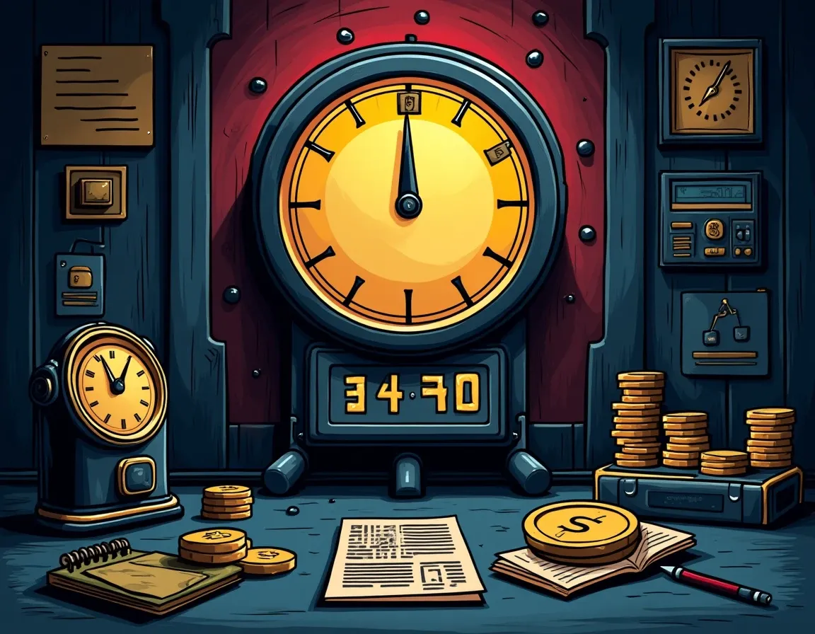 Timelock mechanism showing queued curator policy changes with countdown timers