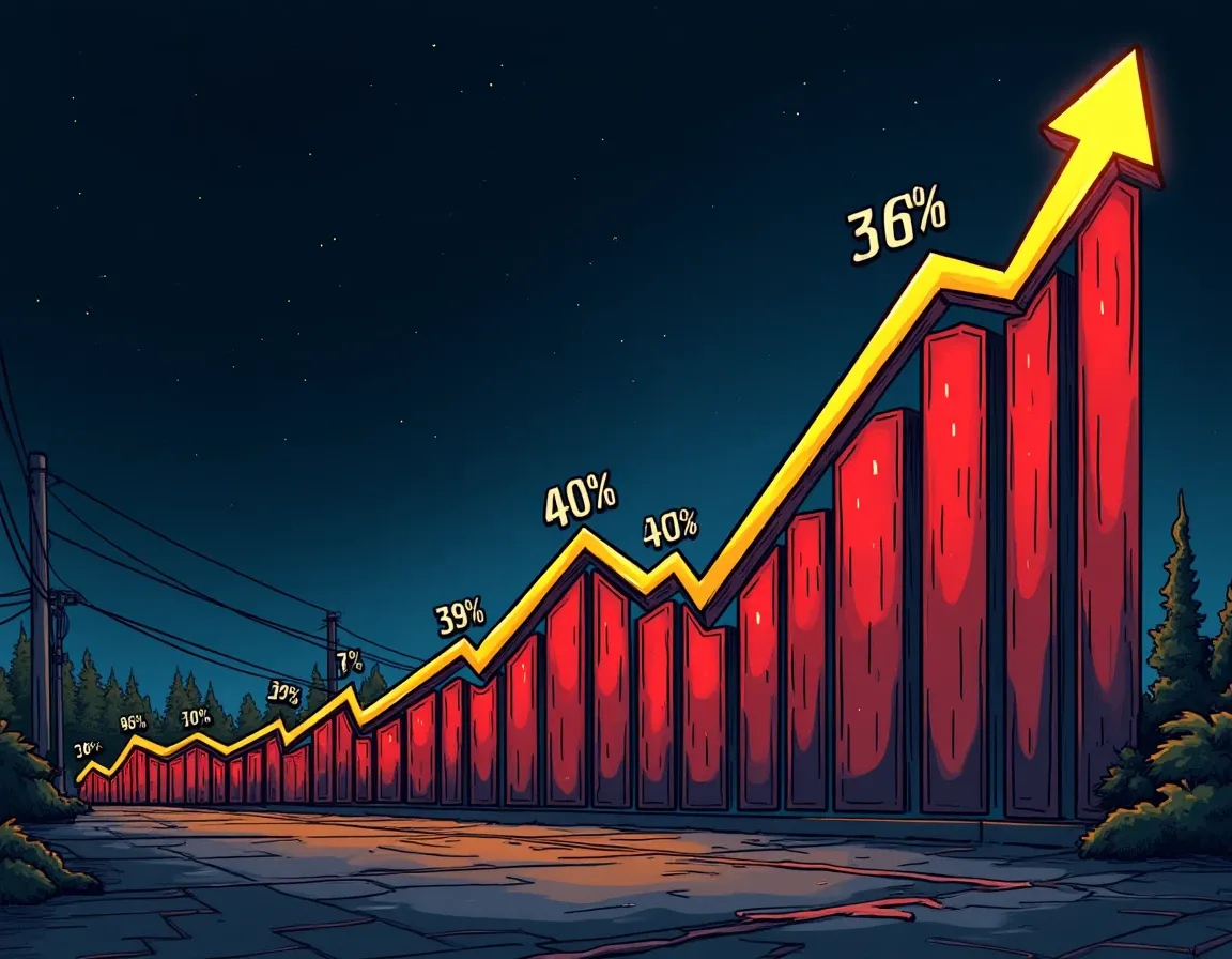 30-day price chart showing Aave's 45.5 percent rally from early September to October 2026