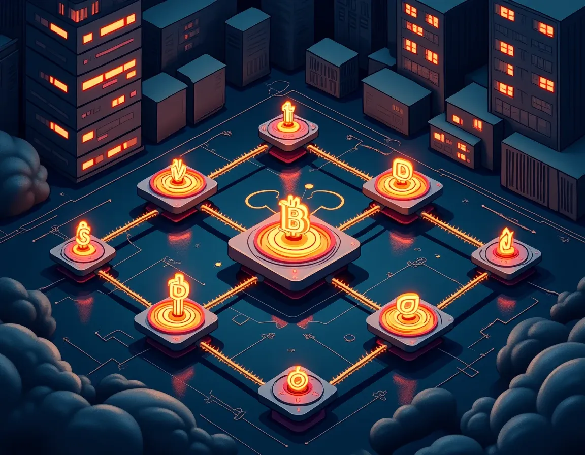 Hub-and-spoke liquidity architecture diagram illustrating Aave V4's tokenized asset collateral system