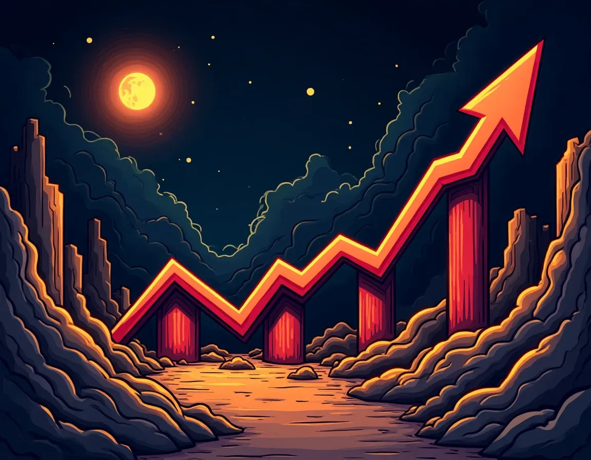 Quant cryptocurrency price chart displaying 109 percent gain over 30 days to market rank 35