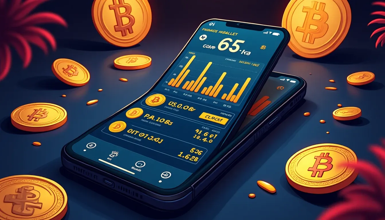 Smartphone displaying cryptocurrency wallet interface with multiple blockchain networks and transaction signing