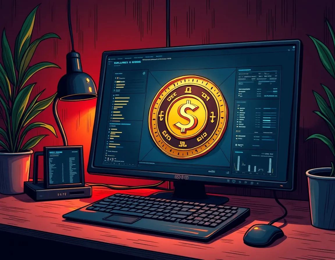 Smart contract vault interface displaying NFT fractionalization process and ERC-20 token generation