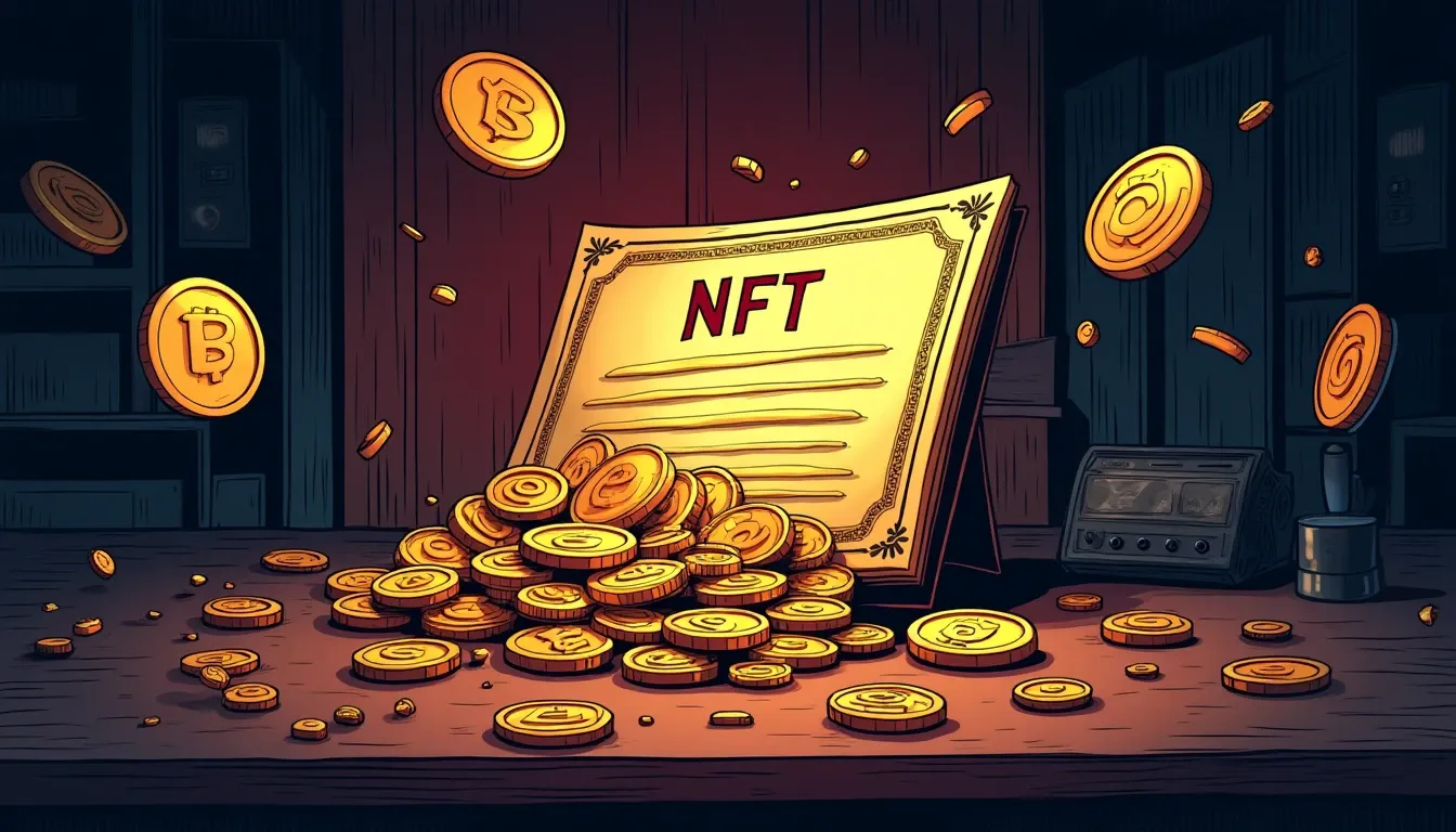 NFT certificate splitting into fractional ERC-20 tokens with vault smart contract structure