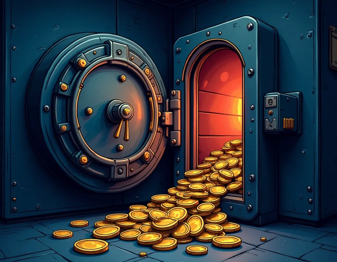 NFT escrow transfer showing digital asset locked in smart contract custody vault