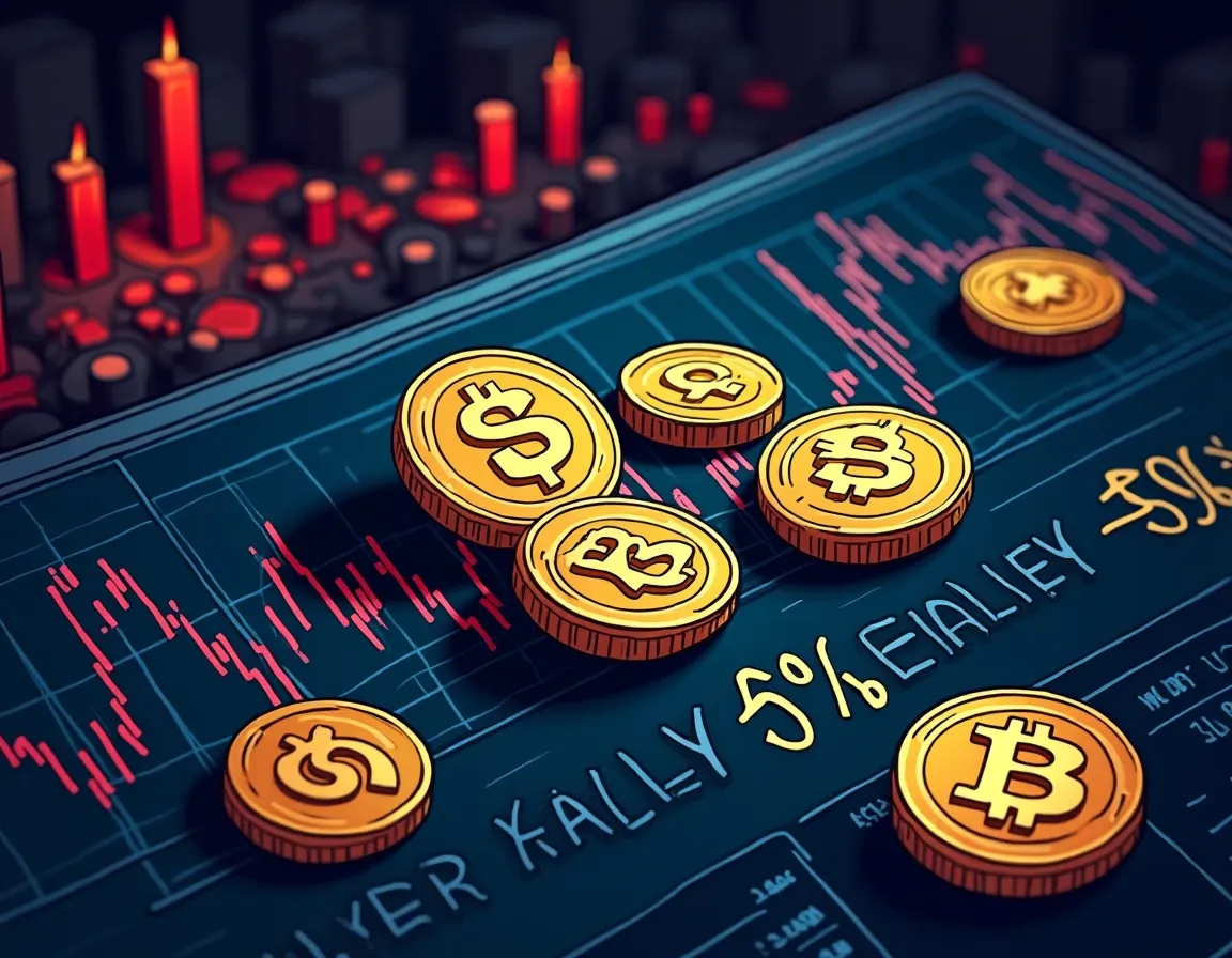 Yield-bearing stablecoin tokens displaying annual percentage yields on digital financial interface