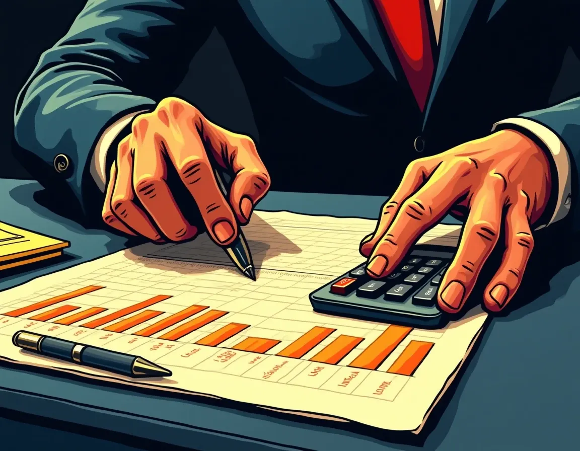 Calculating annual income loss from percentage point drops on lending positions