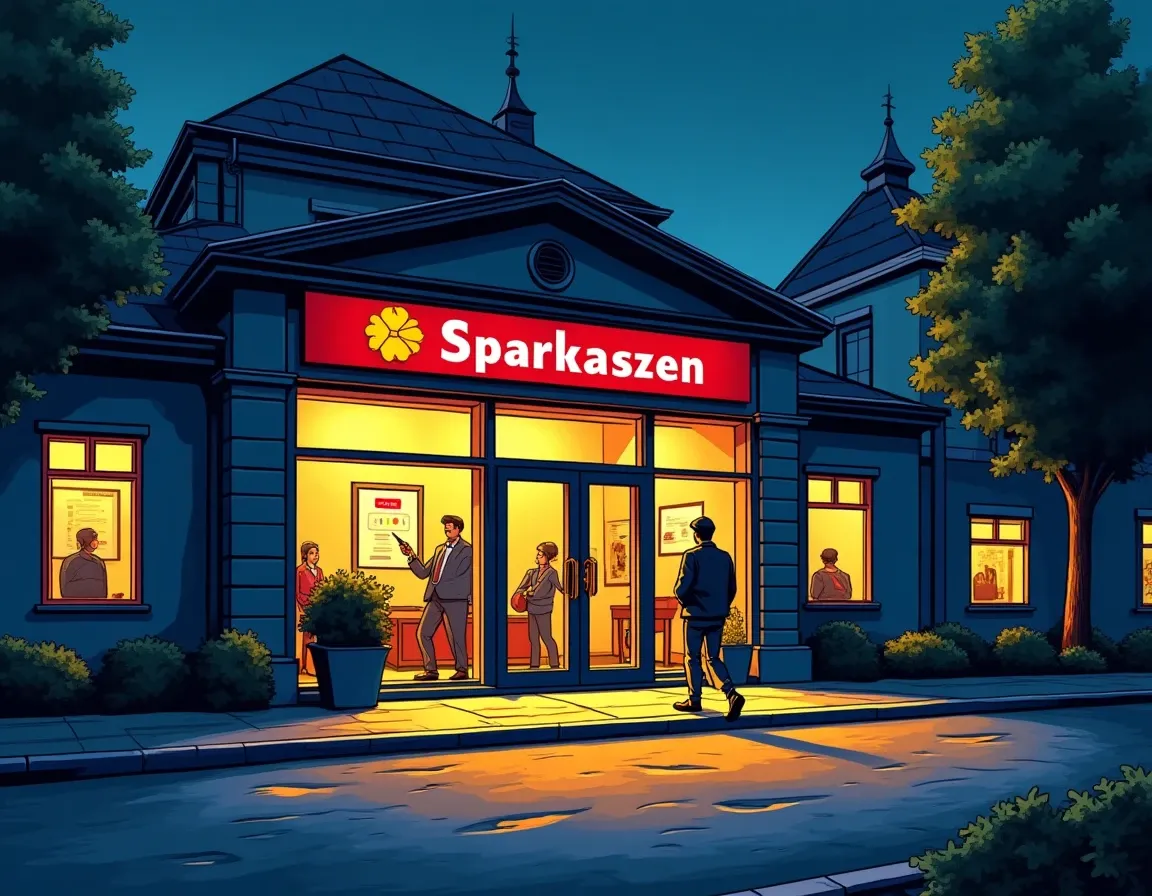 Sparkassen retail banking infrastructure integrating cryptocurrency trading for 50 million German customers