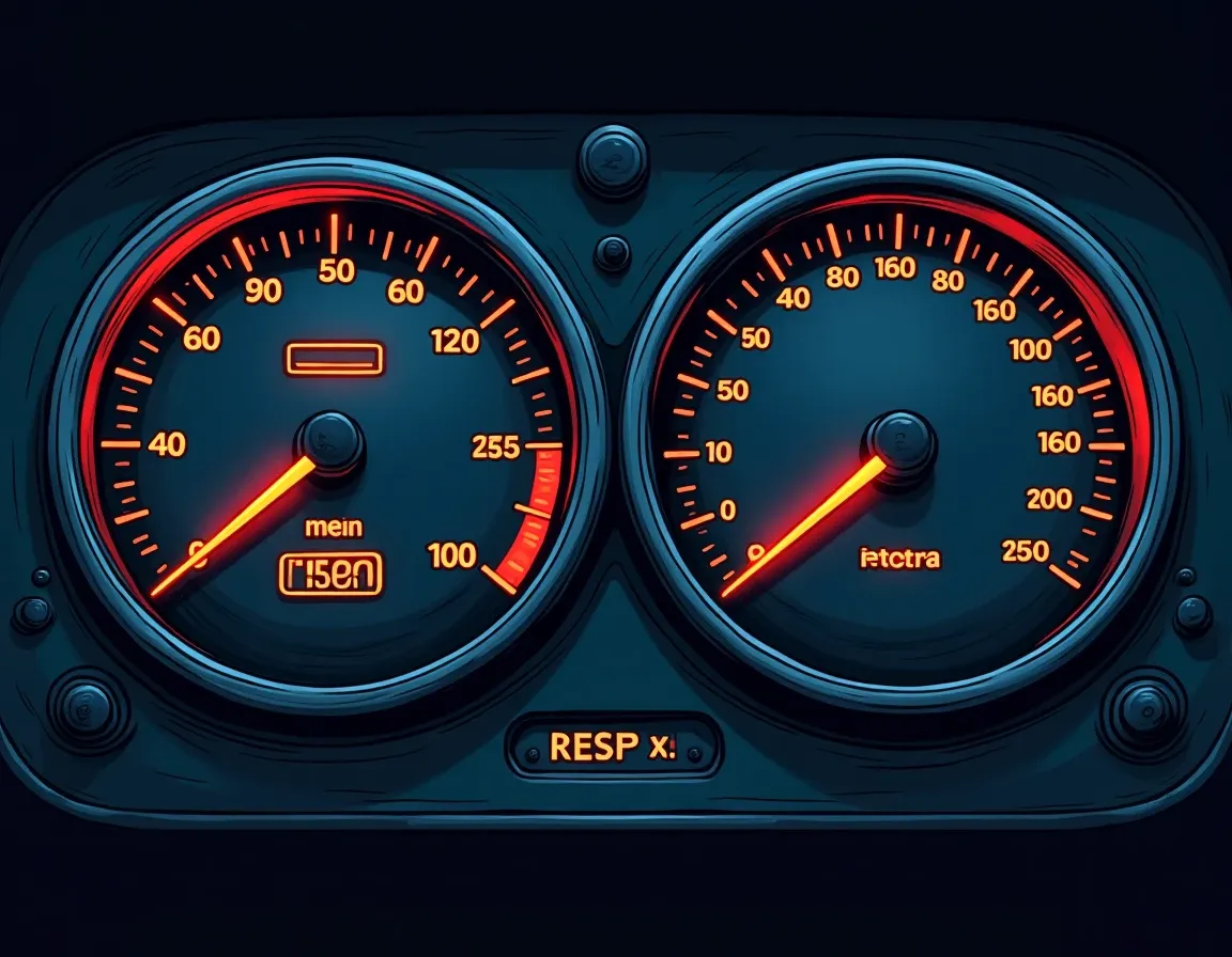 Two gauge meters displaying protocol utilization ratio and borrowing demand levels in DeFi lending