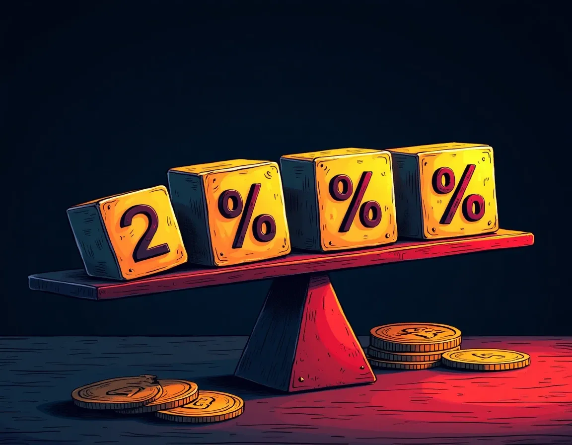 Commission percentages on blocks balanced with crypto tokens showing net yield comparison