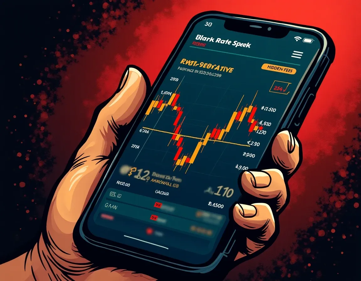Mobile wallet swap interface displaying exchange rates without itemized fee breakdown for crypto transactions