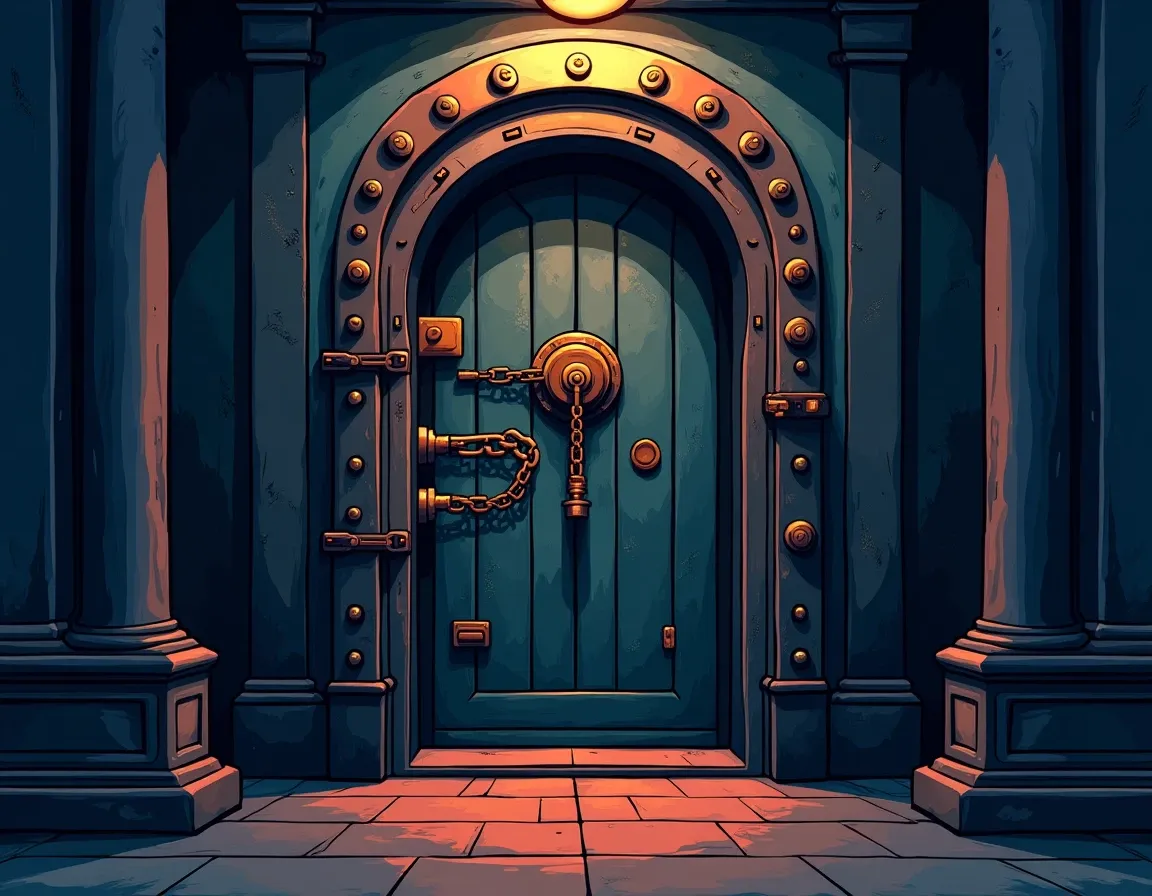 Locked vault representing collateral requirements that secure DeFi lending protocols