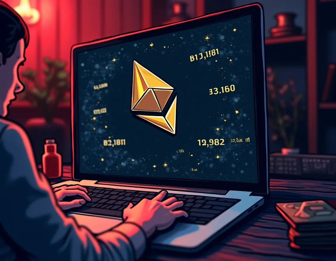 Blockchain explorer showing Uniswap pool contract address and token balances for verification