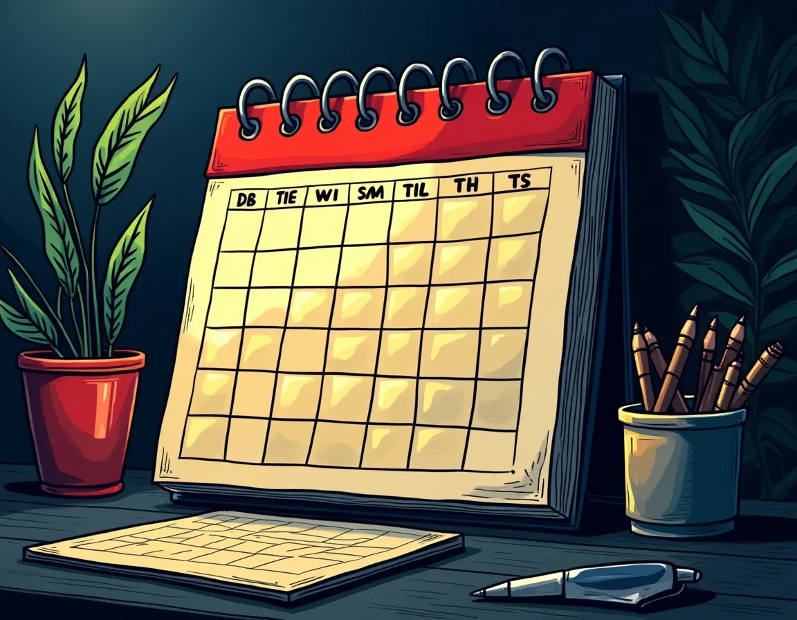 Calendar marked with laddered entry dates for deploying capital into Uniswap pool