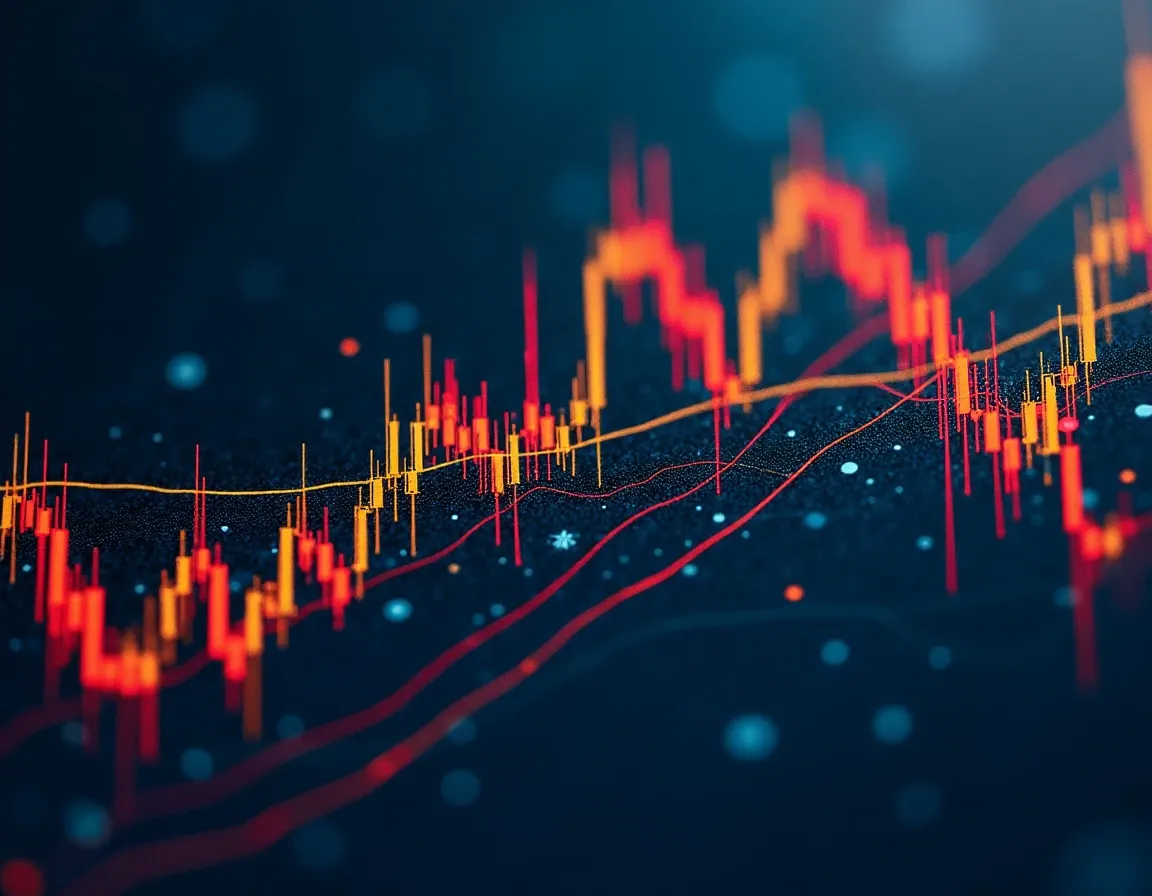 Bitcoin volatility chart displaying price movements and impermanent loss calculation data