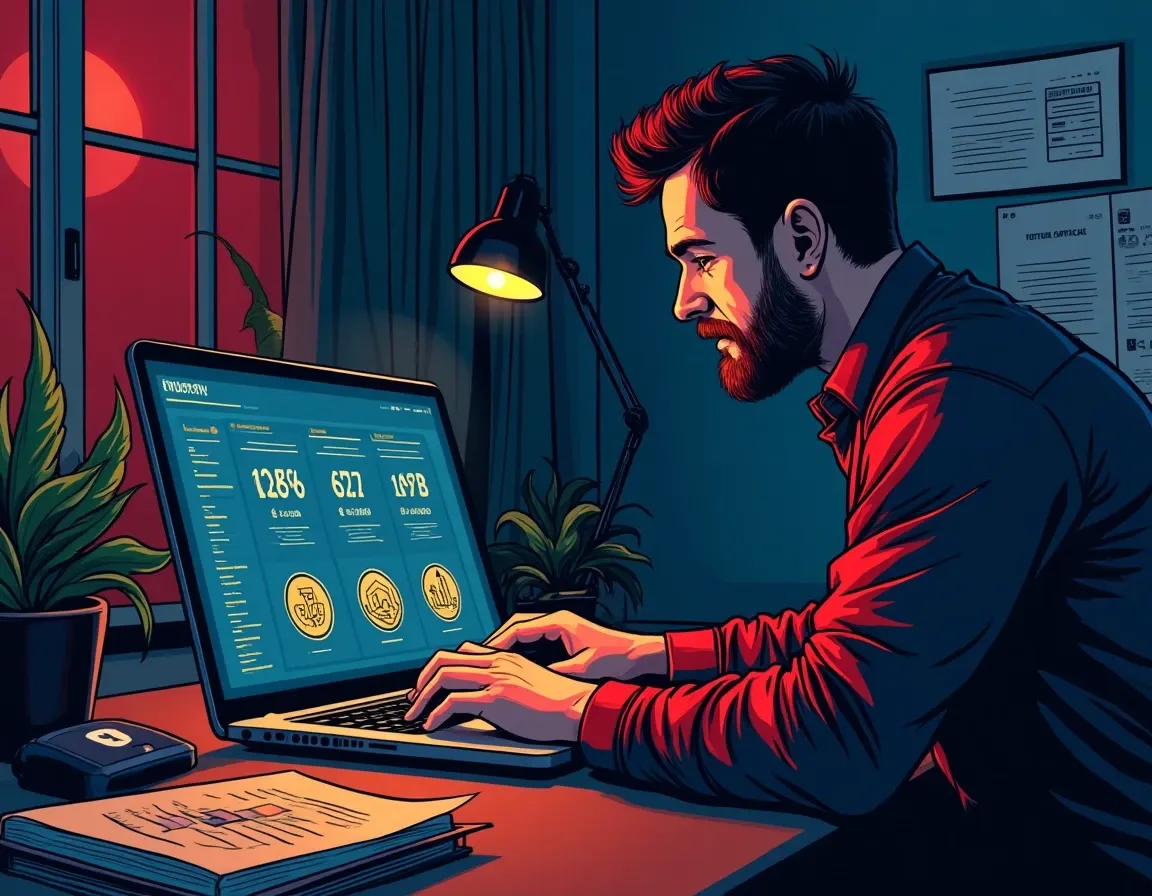 Analyst examining DeFi team wallet transaction history and multisig signer records on laptop screen