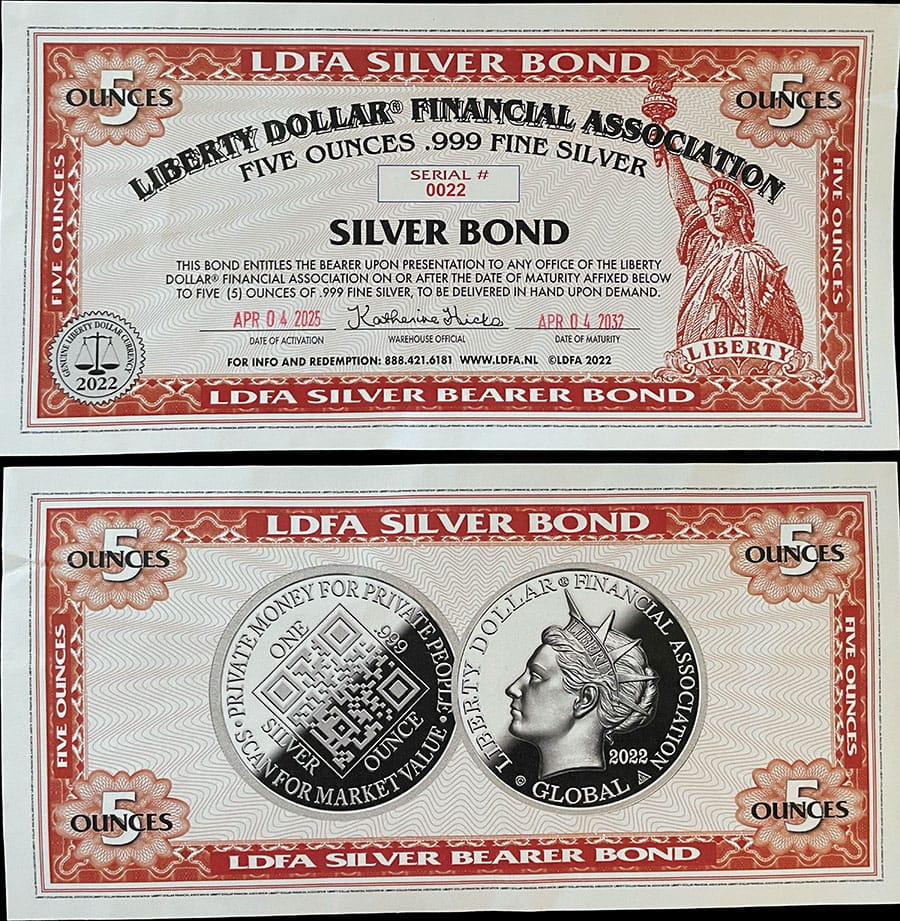 2022 - LDFA 5oz Silver Bond